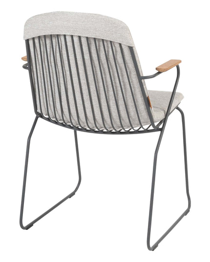 4 Seasons Outdoor Veneto dining antraciet + Montana tafel HPL slate antraciet 280 cm