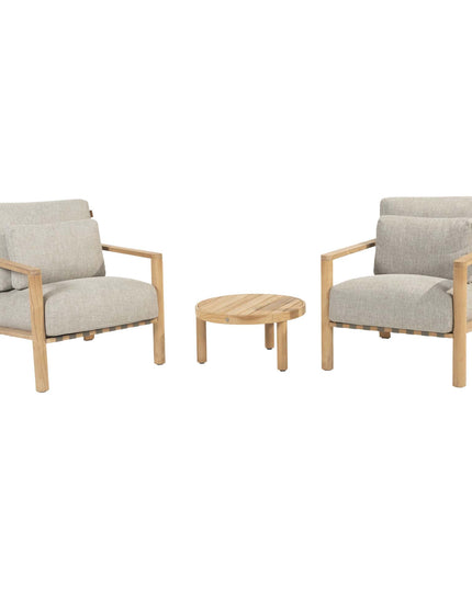 4 Seasons Outdoor Lucas bistro loungeset + Finn salontafel 60 Ø cm
