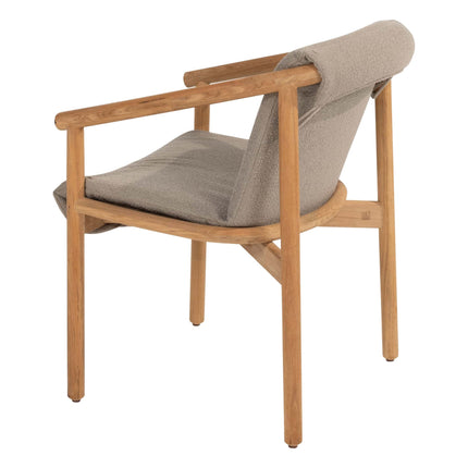 4 Seasons Outdoor Tess dining + Taste 4SO Prado teak tafel 130 Ø cm teak onderstel