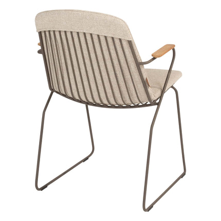 4 Seasons Outdoor Veneto dining terre + Vermont eettafel met keramisch tafelblad terre 75 x 75 cm - Image 4