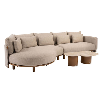 4 Seasons Outdoor Safina loungeset + Sofie salontafels - Image 1