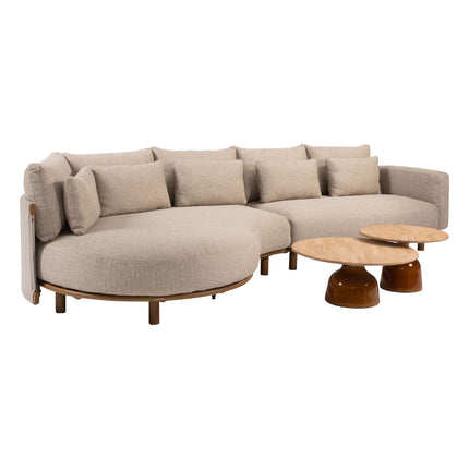 4 Seasons Outdoor Safina loungeset + June caramel salontafels - Image 1