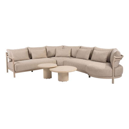 4 Seasons Outdoor Mykonos modulair corner lounge + Hampton salontafels - Image 1