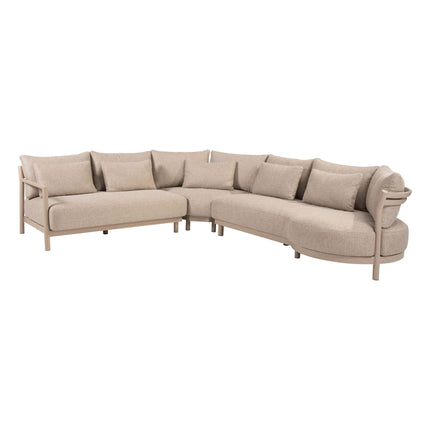 4 Seasons Outdoor Mykonos modulair corner lounge zonder salontafel - Image 1
