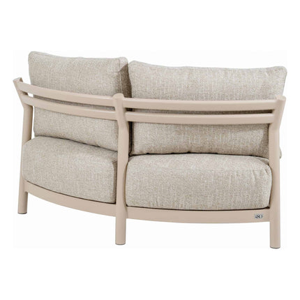 4 Seasons Outdoor Mykonos modulair corner lounge + lounge stoel + June creme salontafels - Image 10