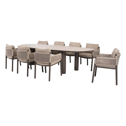 4 Seasons Outdoor Savanne dining stoel + Taste 4SO Denia mango shape tafel 290 cm - Image 2