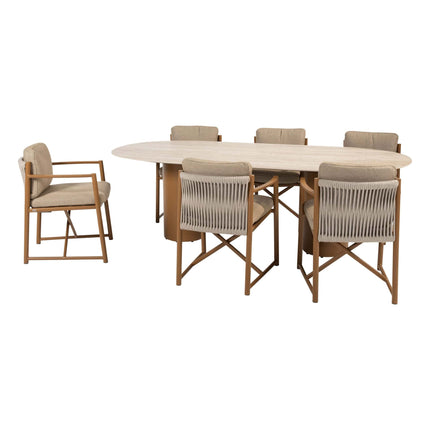 4 Seasons Outdoor Marina dining set Amber + Colorado ovale tafel 240 cm - Image 12