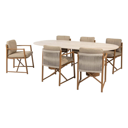 4 Seasons Outdoor Marina dining set Amber + Colorado ovale tafel 240 cm - Image 11