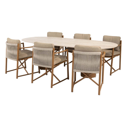 4 Seasons Outdoor Marina dining set Amber + Colorado ovale tafel 240 cm - Image 1