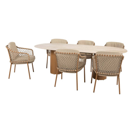 4 Seasons Outdoor Martinique dining set Amber + Colorado tafel 240 cm - Image 9