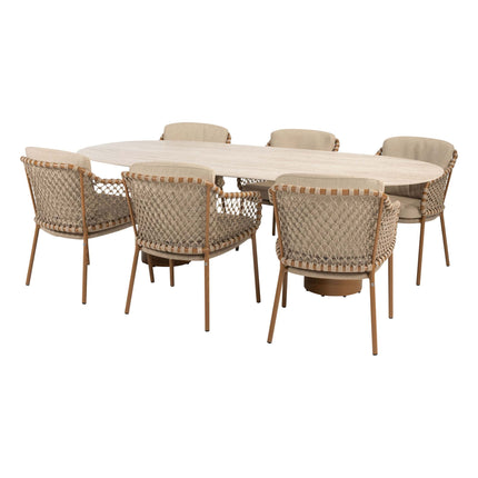 4 Seasons Outdoor Martinique dining set Amber + Colorado tafel 240 cm - Image 1