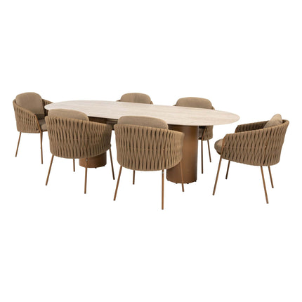4 Seasons Outdoor Molina dining stoel + Colorado ovale tafel 240 cm - Image 1