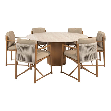 4 Seasons Outdoor Marina dining set Amber + Colorado tafel 160 Ø cm - Image 1