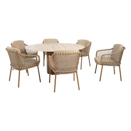 4 Seasons Outdoor Martinique dining set Amber + Colorado tafel 160 Ø cm - Image 9