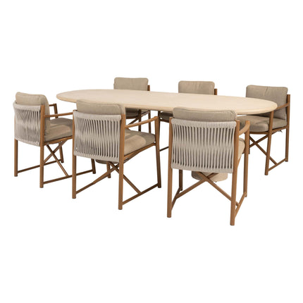 4 Seasons Outdoor Marina dining set Amber + Hampton tafel 240 cm - Image 1