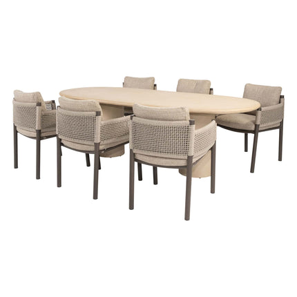 4 Seasons Outdoor Savanne dining stoel + Hampton tafel 240 cm - Image 1