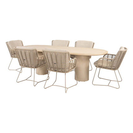 4 Seasons Outdoor Fabrice dining set Latte + Hampton tafel 240 cm - Image 8