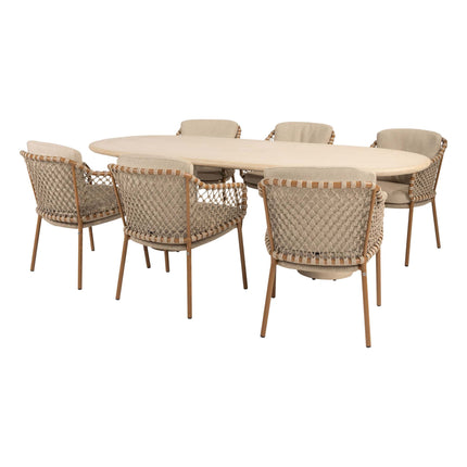 4 Seasons Outdoor Martinique dining set Amber + Hampton tafel 240 cm - Image 1