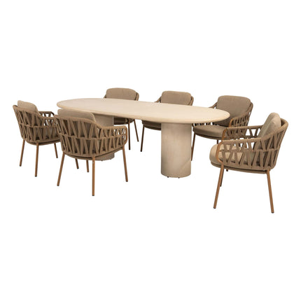 4 Seasons Outdoor Biarritz dining set Amber + Hampton ovale tafel 240 cm - Image 8