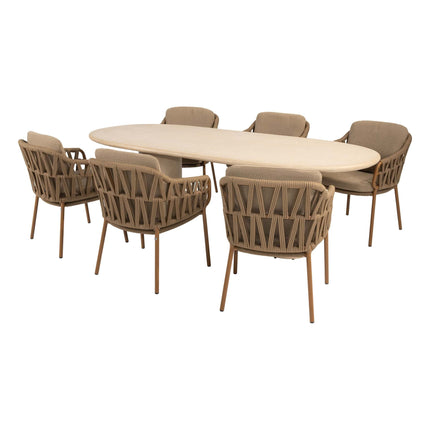 4 Seasons Outdoor Biarritz dining set Amber + Hampton ovale tafel 240 cm - Image 1