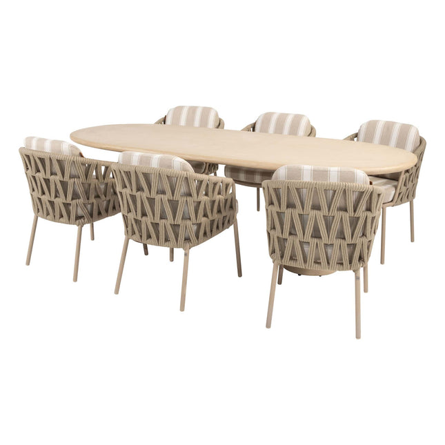 4 Seasons Outdoor Beverly dining + Hampton tafel mortex 240 cm - Image 1