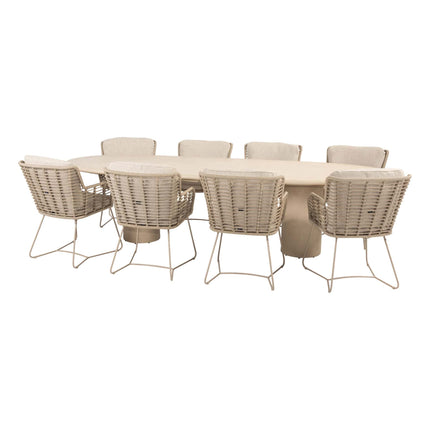 4 Seasons Outdoor Fabrice dining set Latte + Hampton tafel 300 cm - Image 1