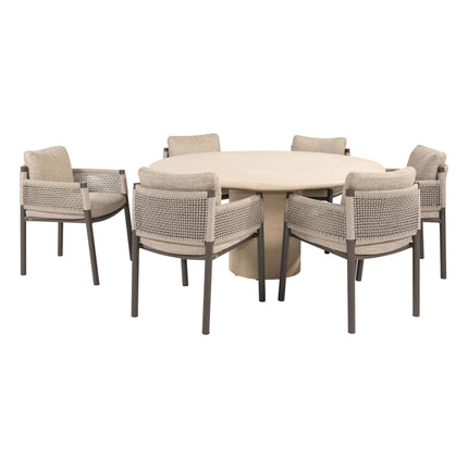 4 Seasons Outdoor Savanne dining stoel + Hampton tafel 160 Ø cm - Image 3