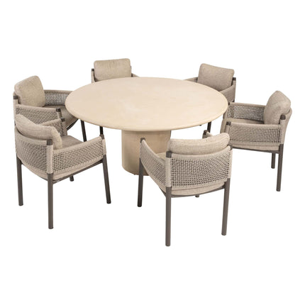 4 Seasons Outdoor Savanne dining stoel + Hampton tafel 160 Ø cm - Image 2
