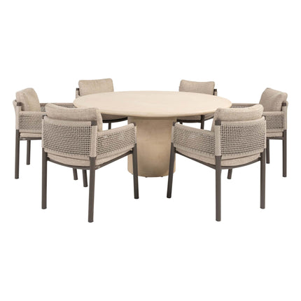 4 Seasons Outdoor Savanne dining stoel + Hampton tafel 160 Ø cm - Image 1