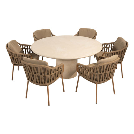 4 Seasons Outdoor Biarritz dining set Amber + Hampton tafel 160 Ø cm - Image 5