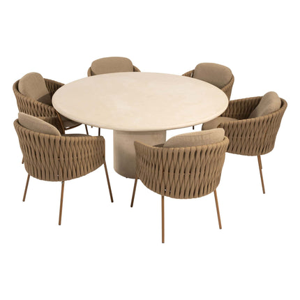 4 Seasons Outdoor Molina dining stoel + Hampton tafel 160 Ø cm - Image 8