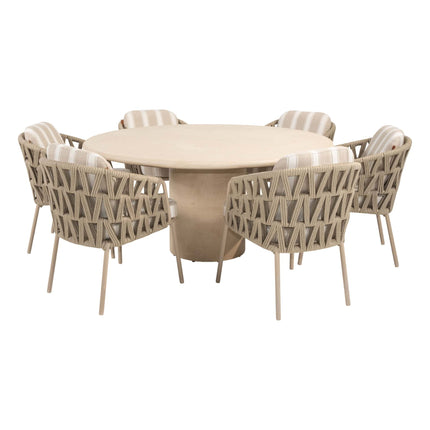 Beverly dining set latte met Hampton tafel - hoofdfoto
