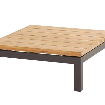 4 Seasons Outdoor Capitol koffietafel vierkant 90 x 90 x 35 cm. teak tafelblad