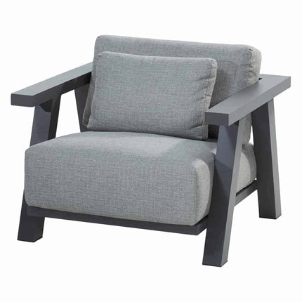 4 Seasons Outdoor Iconic loungeset + Forza hoge salontafel 120 x 70 x 55 cm