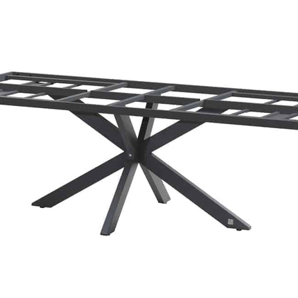 Taste 4SO Barista dining antraciet + Minerva tafel HPL blad donkergrijs 280 x 95 cm