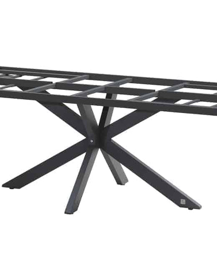 Taste 4SO Barista dining antraciet + Minerva tafel HPL blad donkergrijs 280 x 95 cm