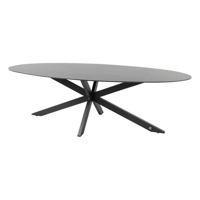 4 Seasons Outdoor Aprilla dining pure (6 st.) + Privada tafel ovaal HPL blad 240 cm
