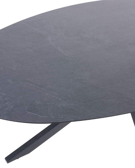 4 Seasons Outdoor Aprilla dining pure (6 st.) + Privada tafel ovaal HPL blad 240 cm