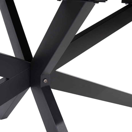 4 Seasons Outdoor Fabrice dining antraciet + Privada tafel ovaal HPL blad 240 cm