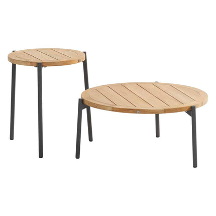 4 Seasons Outdoor Calpi loungeset met voetenbank + Yoga salontafels