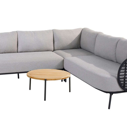 4 Seasons Outdoor Fabrice loungeset + Yoga 73 cm Ø salontafel - Image 1