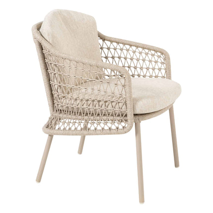 4 Seasons Outdoor Puccini dining + Taste 4SO Prado teak tafel 160 Ø cm + lazy susan