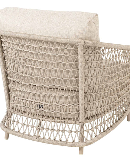 4 Seasons Outdoor Sardinia chaise lounge bank + Puccini lounge stoel + Volta salontafels