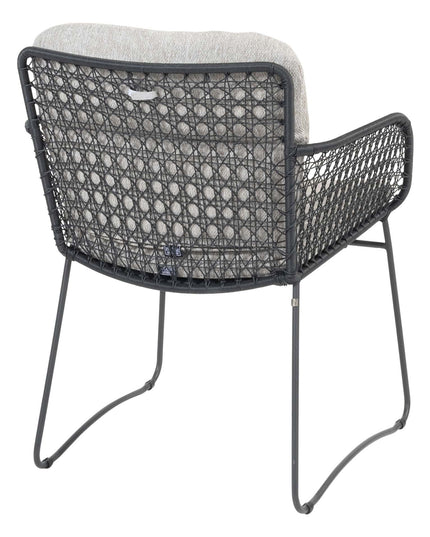 4 Seasons Outdoor Aprilla dining antraciet + Taste 4SO Manolo tafel antraciet met geprint keramiek tafelblad 240 cm