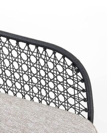 4 Seasons Outdoor Aprilla dining antraciet + Taste 4SO Manolo tafel antraciet met geprint keramiek tafelblad 240 cm
