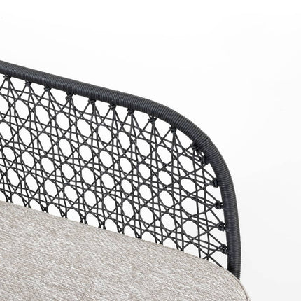 4 Seasons Outdoor Aprilla dining antraciet + Taste 4SO Ambassador teak tafel 240 x 100 cm