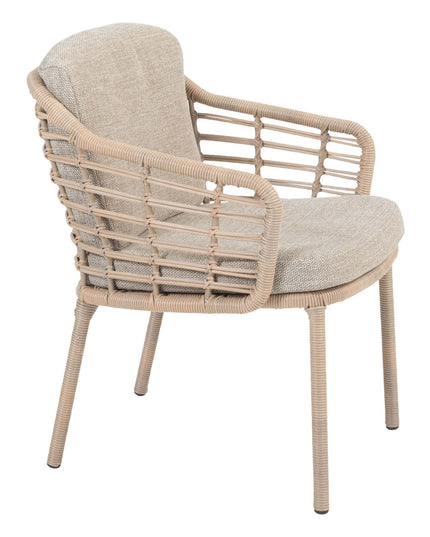 4 Seasons Outdoor Como dining + Taste 4SO Prado teak tafel 130 Ø cm