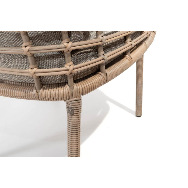 4 Seasons Outdoor Como dining + Taste 4SO Prado teak tafel 130 Ø cm