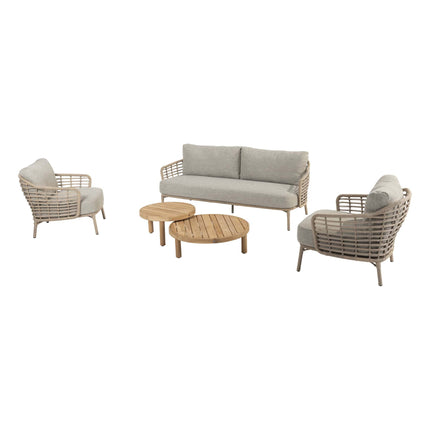 4 Seasons Outdoor Como loungeset harvest + Finn salontafels