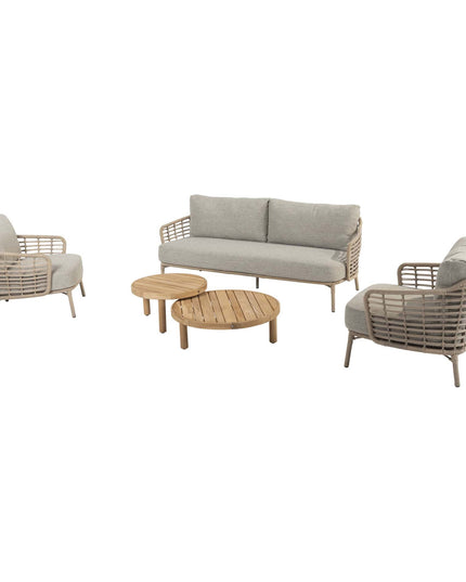 4 Seasons Outdoor Como loungeset harvest + Finn salontafels